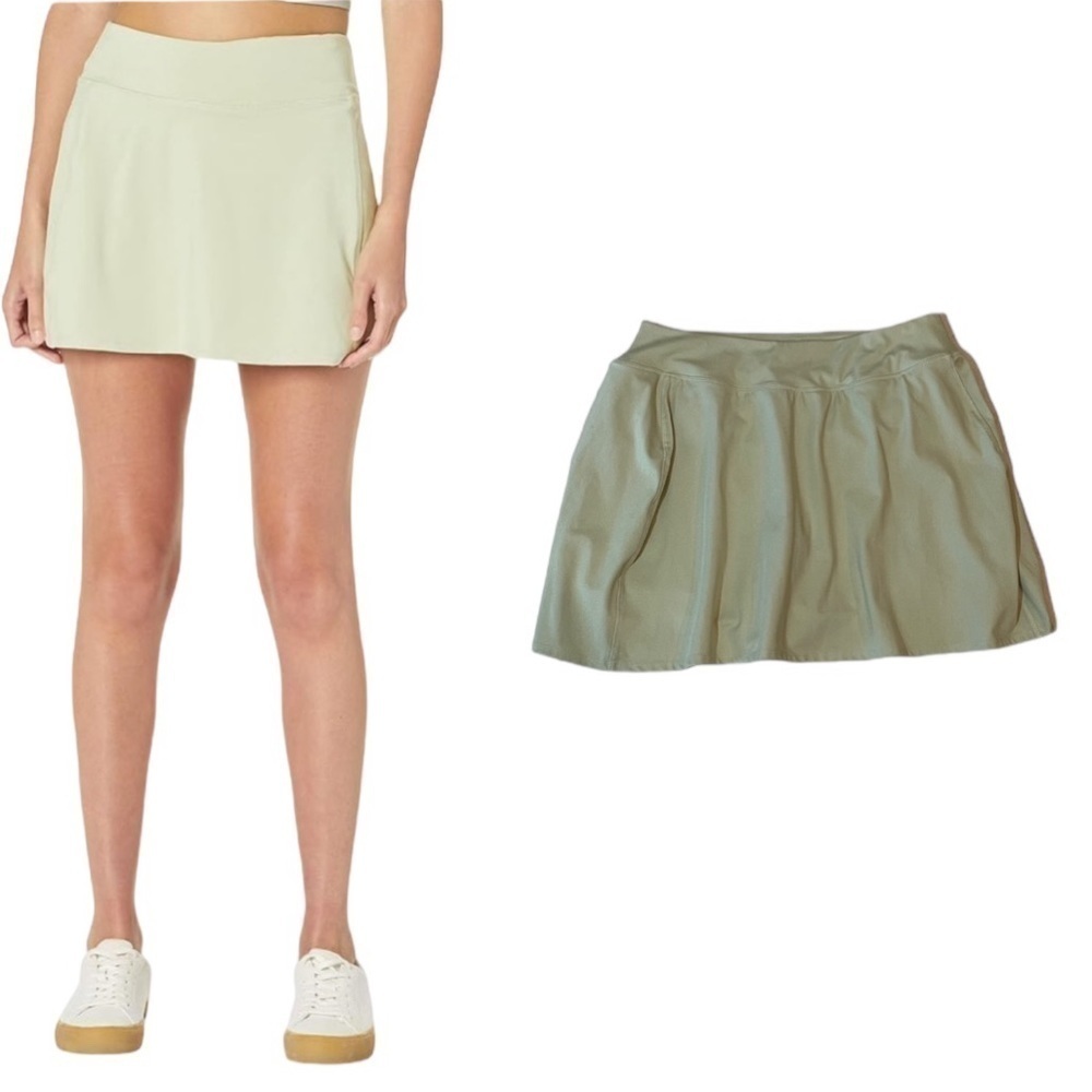 Madewell MWL Pull On Flex Mini Fitness Skirt - Seagrass Green - Size XL